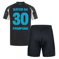 Bayer Leverkusen Jeremie Frimpong #30 3rd trikot Kinder 2024-25 Kurzarm (+ Kurze Hosen)